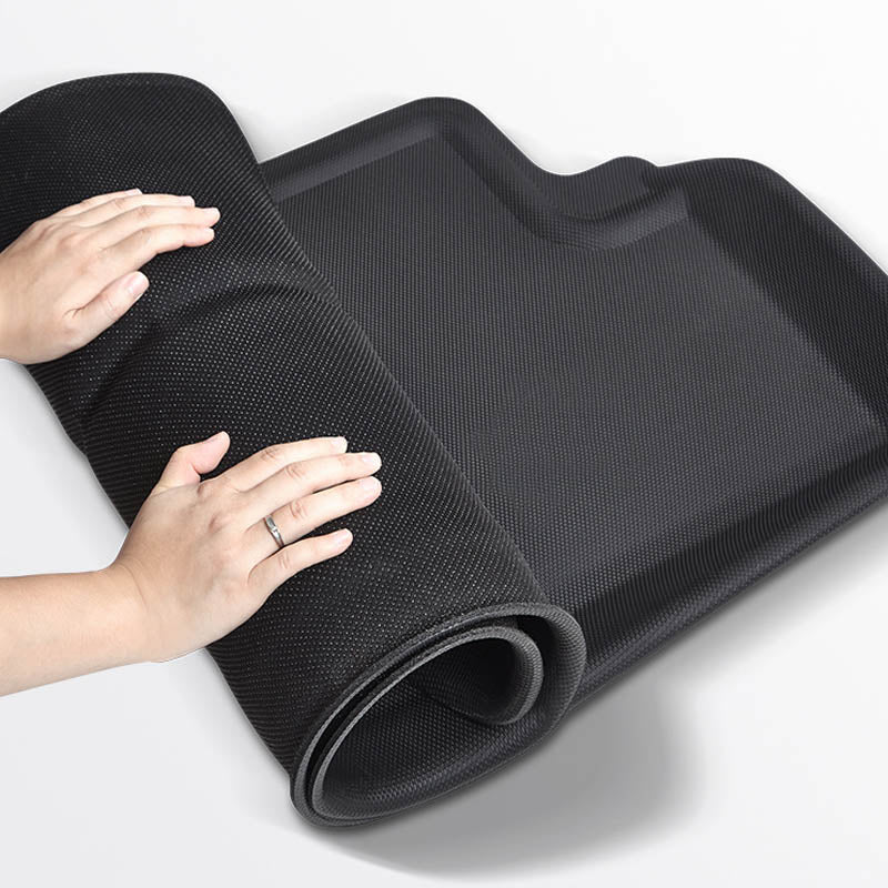 Model 3 Lightweight No Pattern Weather All-Weather TPE+XPE Foot Mats-6PCS