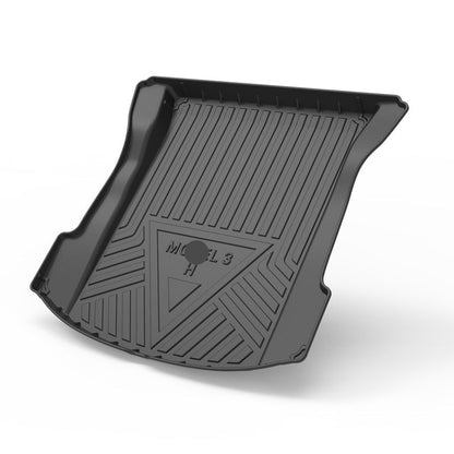 Model 3 3D Thickened Diamond Pattern All-Weather TPE Floor Mats-6PCS