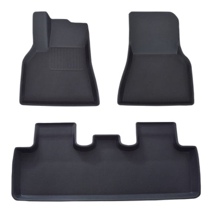 Model Y Lightweight No Pattern All-Weather TPE+XPE Foot Mats-6PCS