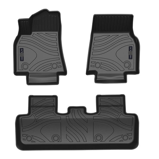 Model Y 3D Thickened Diamond Pattern All-Weather TPE Floor Mats-3PCS