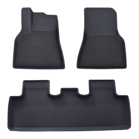 Model Y Lightweight No Pattern All-Weather TPE+XPE Foot Mats-3PCS