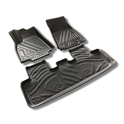 Model Y 3D Thickened Diamond Pattern All-Weather TPE Floor Mats-6PCS