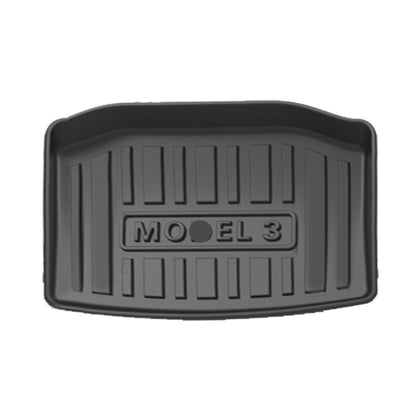 Model 3 3D Thickened Diamond Pattern All-Weather TPE Floor Mats-6PCS