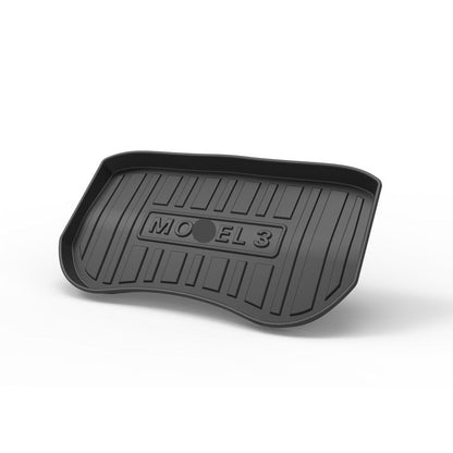3D Diamond Pattern All-Weather TPE Front Storage Box Mat
