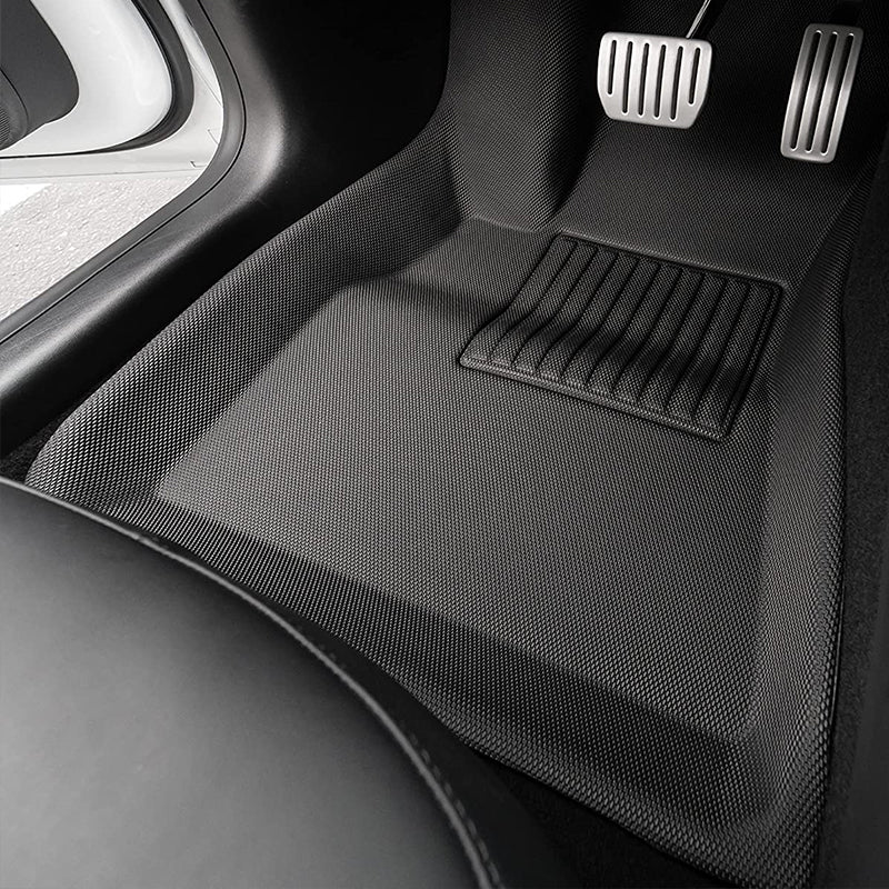 Model 3 Lightweight No Pattern Weather All-Weather TPE+XPE Foot Mats-6PCS