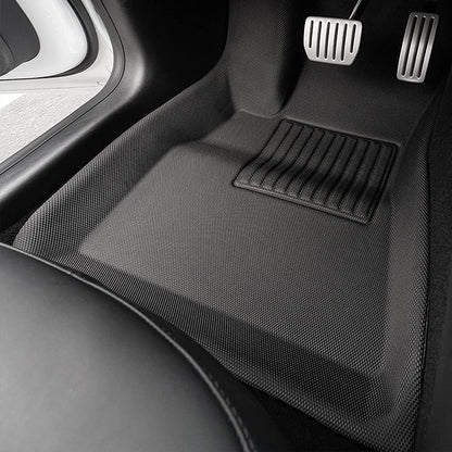 Model 3 Lightweight No Pattern Weather All-Weather TPE+XPE Foot Mats-6PCS