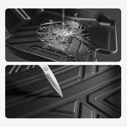 Model Y 3D Thickened Diamond Pattern All-Weather TPE Floor Mats-6PCS