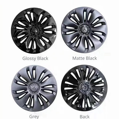 FITKMH 4PCS Wheel Hubcaps For Tesla Model Y 2021-2023, 19Inch Performance Replacement，Full Rim Cover, Upgrade Accessories