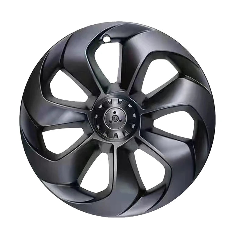 FITKMH ABS wheel hubcaps,Only for Tesla Model Y 2021-2023, 19Inch-Big Blade Style-Variety* (4PCS) ,3Colors Options