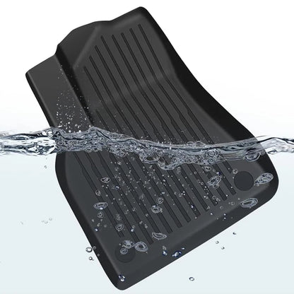 FITKMH Car Floor Mats for Tesla Model 3 2017-2024,100% TPE eco-friendly material, All-Weather Floor Mats, With anti slip backing