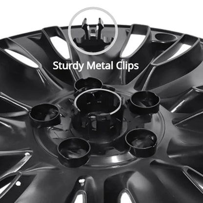 FITKMH 4PCS Wheel Hubcaps For Tesla Model Y 2021-2023, 19Inch Performance Replacement，Full Rim Cover, Upgrade Accessories