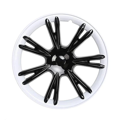 FITKMH Tesla Model Y 2021-2023 Wheel Hub Covers, 19 inch Hubcaps Replacement, ABS Tesla Accessories, White Rails Sports Style