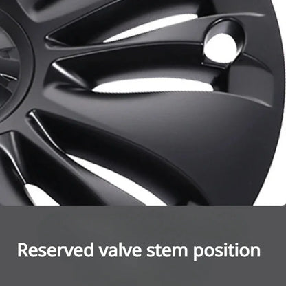 FITKMH 4PCS Wheel Hubcaps For Tesla Model Y 2021-2023, 19Inch Performance Replacement，Full Rim Cover, Upgrade Accessories
