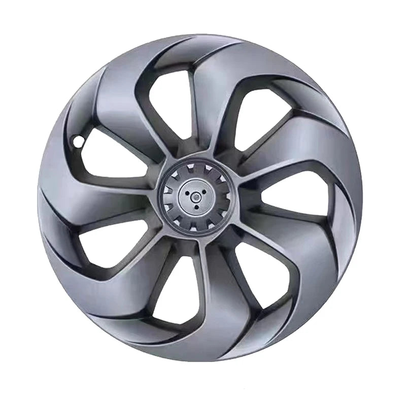 FITKMH ABS wheel hubcaps,Only for Tesla Model Y 2021-2023, 19Inch-Big Blade Style-Variety* (4PCS) ,3Colors Options