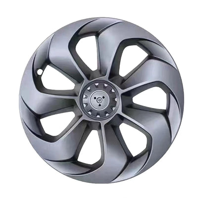 FITKMH ABS wheel hubcaps,Only for Tesla Model Y 2021-2023, 19Inch-Big Blade Style-Variety* (4PCS) ,3Colors Options