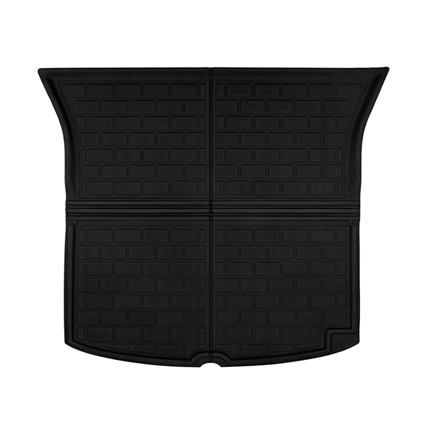 Model Y Lightweight No Pattern All-Weather TPE+XPE Foot Mats-6PCS