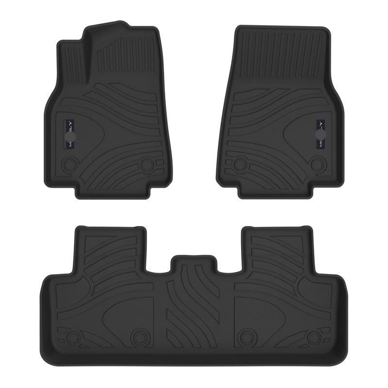 Model Y 3D Thickened Diamond Pattern All-Weather TPE Floor Mats-3PCS